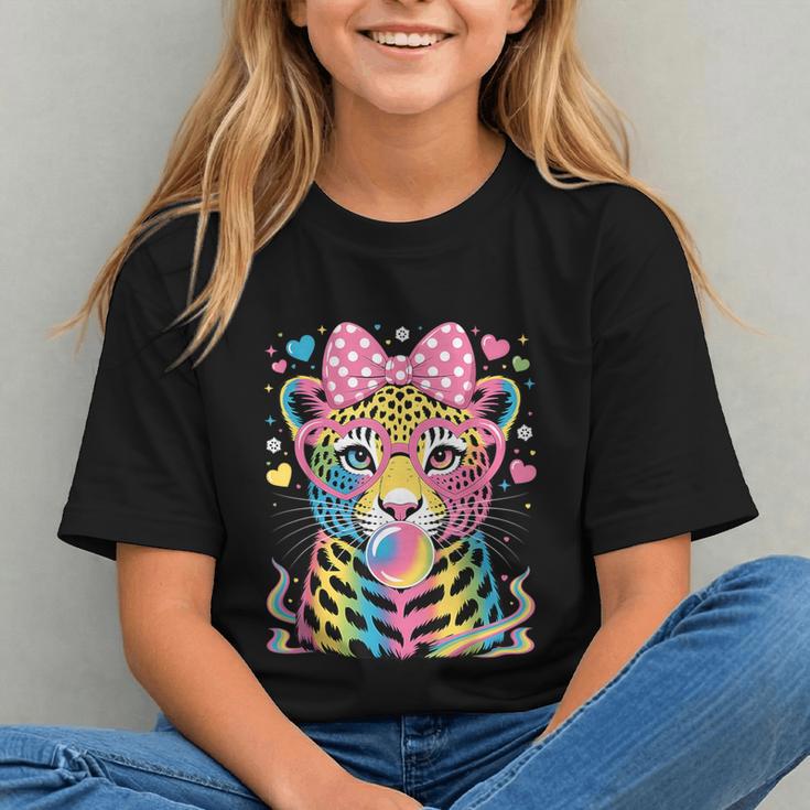 Bubble Gum Blowing Leopard Back to School Youth T-Shirt Bubble Gum Blowing Leopard Back to School Youth T-Shirt
