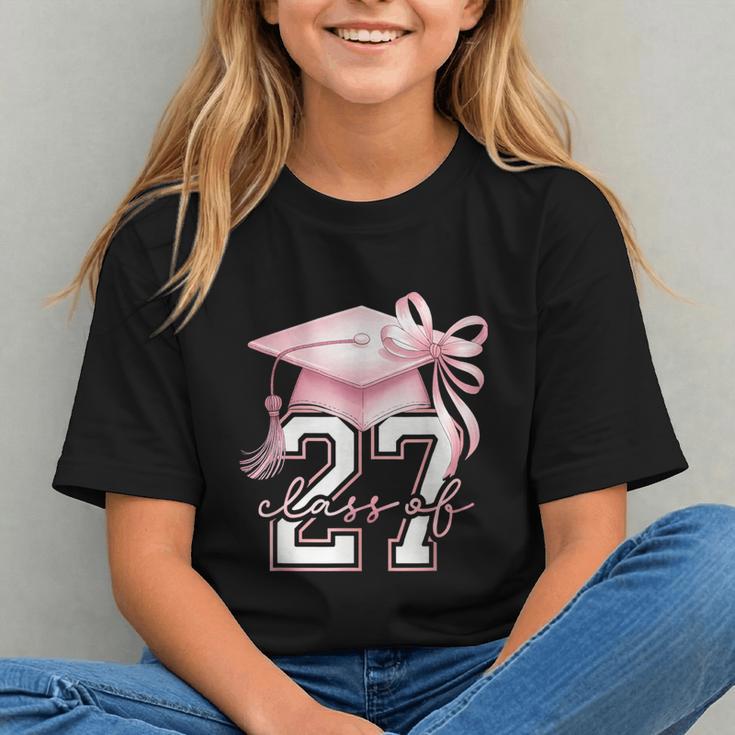 Class of 2027 Coquette Bow Back to School Youth T-shirt Class of 2027 Coquette Bow Back to School Youth T-shirt