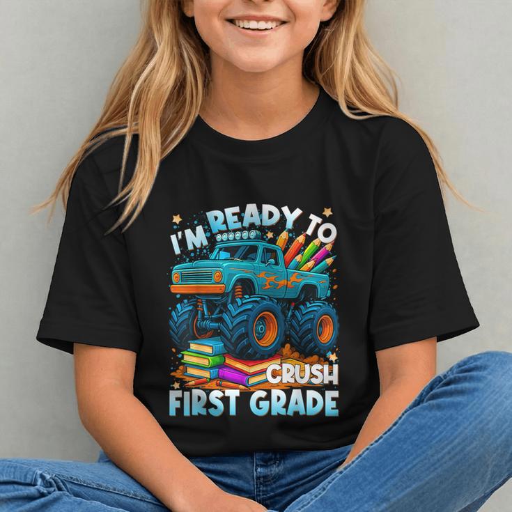 Crush 1st Grade! Monster Truck Back to School Youth T-shirt
