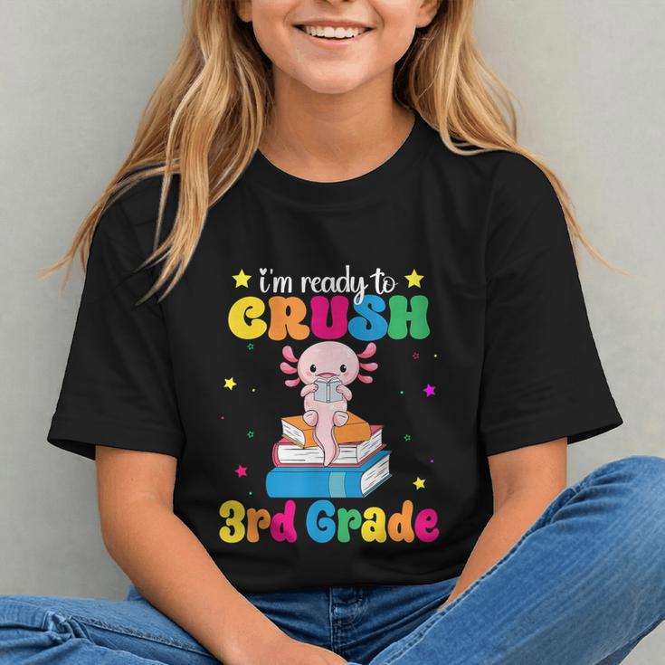 Crush 3rd Grade! Cute Axolotl Back to School Youth T-shirt Crush 3rd Grade! Cute Axolotl Back to School Youth T-shirt