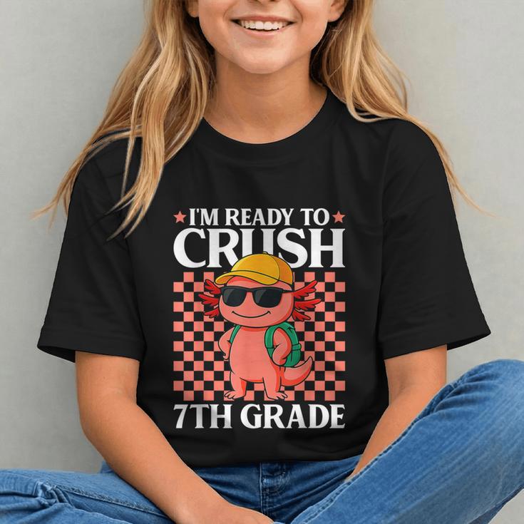 Crush 7th Grade! Cute Axolotl Back to School Youth T-shirt Crush 7th Grade! Cute Axolotl Back to School Youth T-shirt