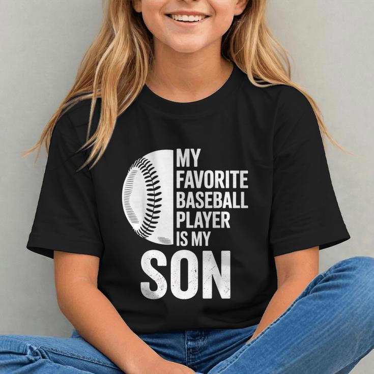 Cute Favorite Baseball Player Is My Son Women Men Graphic Youth
