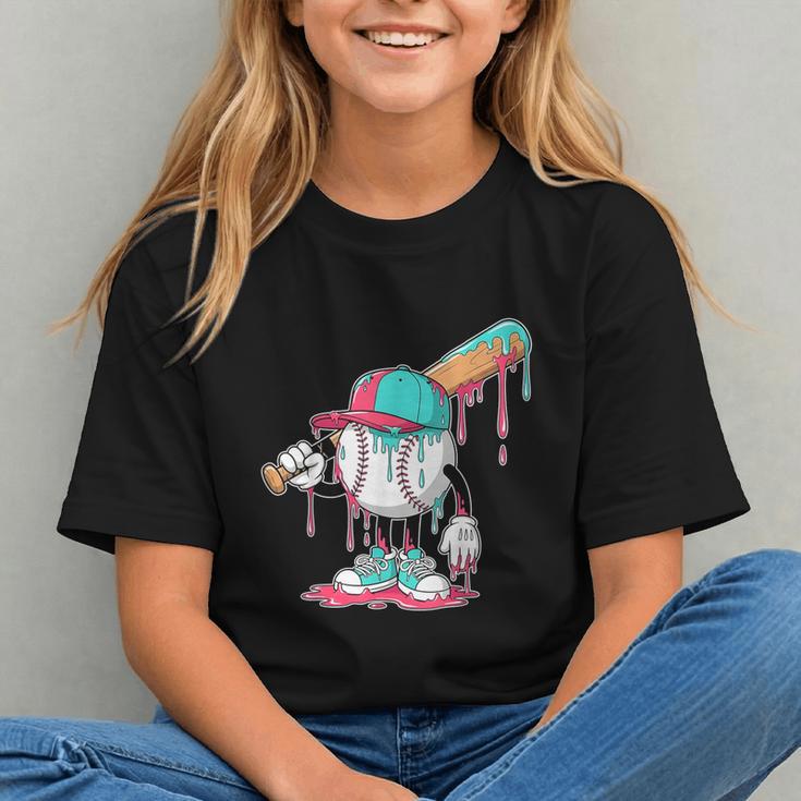 Drip Baseball For Boys Ice Cream Drip Youth Boys Sprinkles Graphic Youth