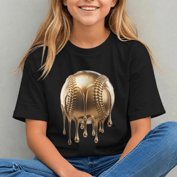 Dripping Gold Drip Baseball Game Day Player Coach Baller Graphic Youth Dripping Gold Drip Baseball Game Day Player Coach Baller Graphic Youth