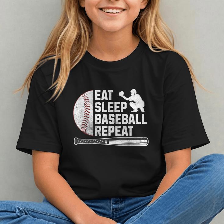 Eat Sleep Baseball Repeat Baseball Player Men Boys Graphic Youth Eat Sleep Baseball Repeat Baseball Player Men Boys Graphic Youth