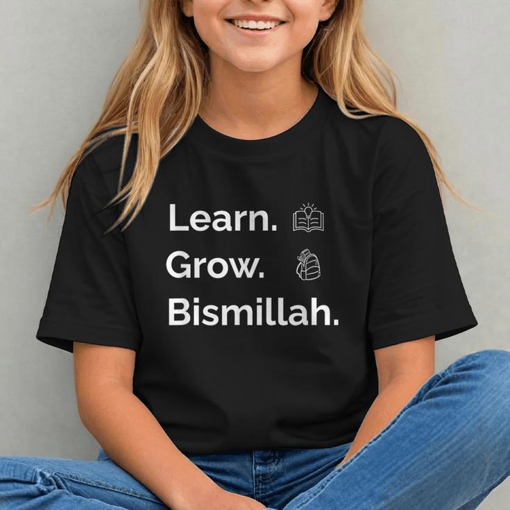 Faith, Learning & Growth: Muslim Back to School Youth T-shirt