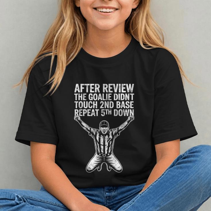 Football Baseball Soccer Referee Joke Tee Football Fan Graphic Youth