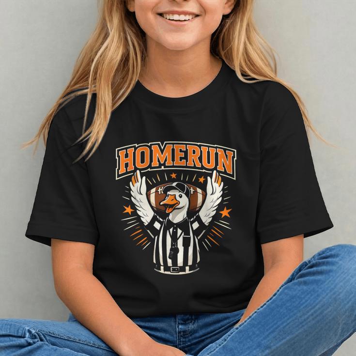 Football Referee Touchdown Baseball Homerun Goose Graphic Youth Football Referee Touchdown Baseball Homerun Goose Graphic Youth