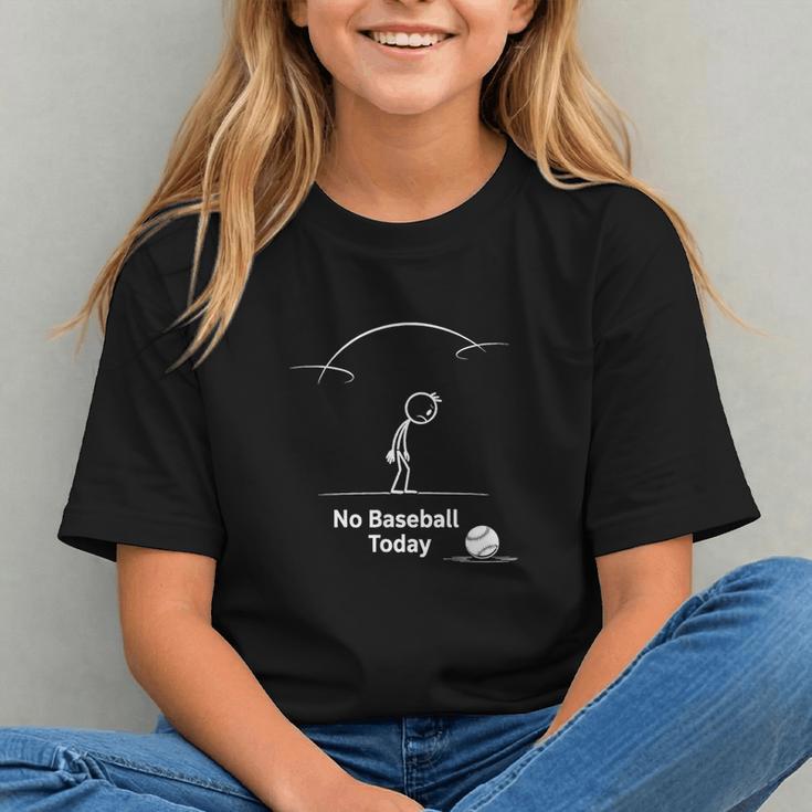 Game Day No Baseball Today Graphic Youth