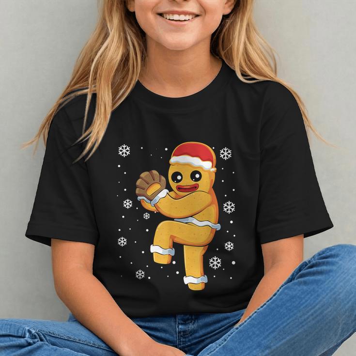 Gingerbread Man Baseball Christmas Graphic Youth Gingerbread Man Baseball Christmas Graphic Youth