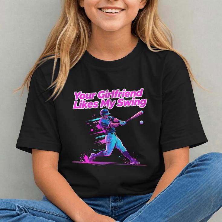 Your Girlfriend Likes My Swing Baseball Quote Boys Men Graphic Youth Your Girlfriend Likes My Swing Baseball Quote Boys Men Graphic Youth