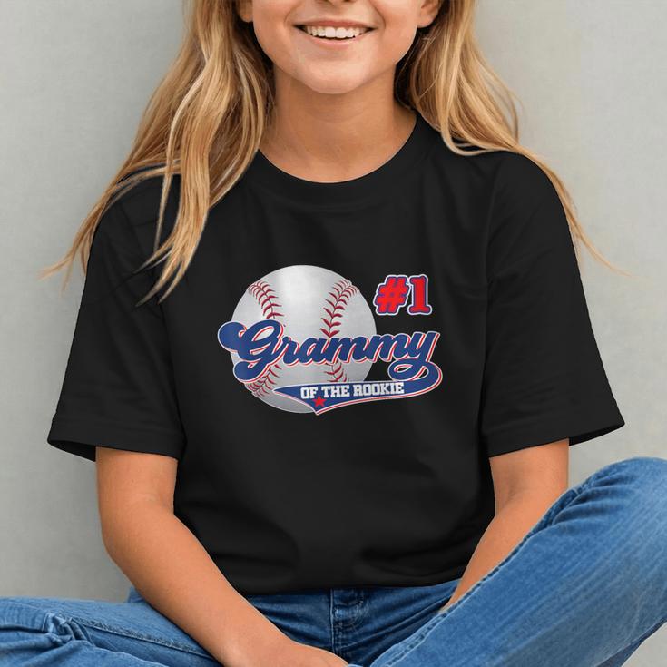 Grammy Rookie Of Year 1st Birthday Baseball Theme Matching Graphic Youth
