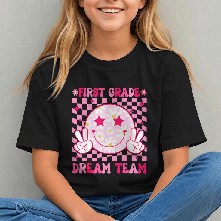 Groovy First Grade Dream Team Back to School Youth T-Shirt