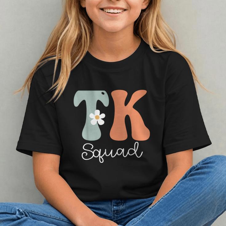 Groovy TK Squad Vibes: Fun Back to School Youth T-shirt