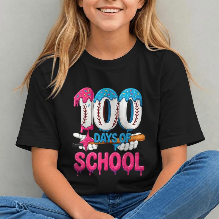 HUGvyn 100 Days Of School Baseball Ice Cream Teacher Student Graphic Youth HUGvyn 100 Days Of School Baseball Ice Cream Teacher Student Graphic Youth