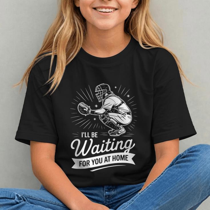 I'Ll Be Waiting For You At Home Baseball Graphic Youth I'Ll Be Waiting For You At Home Baseball Graphic Youth