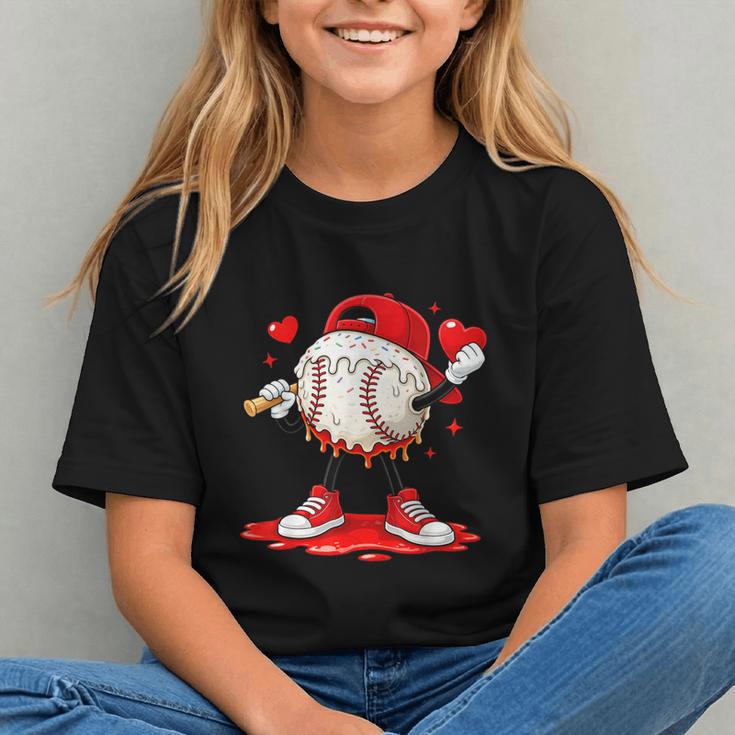 Kids Valentine Baseball Boys Valentines Day Tee Graphic Youth Kids Valentine Baseball Boys Valentines Day Tee Graphic Youth