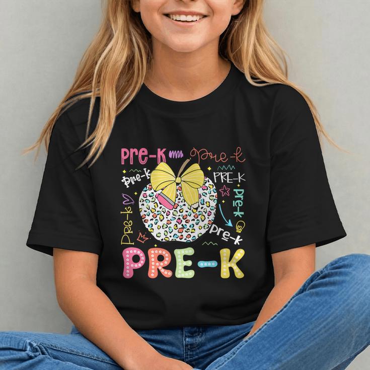 Leopard Print & Apple: Fun Pre-K Back to School Youth T-Shirt Leopard Print & Apple: Fun Pre-K Back to School Youth T-Shirt
