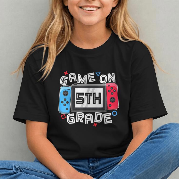 Level Up His 5th Grade Style! Gamer Back to School Youth T-Shirt Level Up His 5th Grade Style! Gamer Back to School Youth T-Shirt