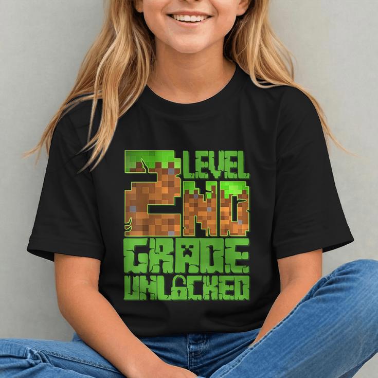 Level Up to 2nd Grade! Pixel Back to School Youth T-shirt
