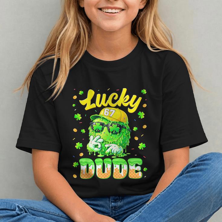 Lucky Dude Drip Baseball Shamrock St Patrick Men Boy Youth Graphic Youth
