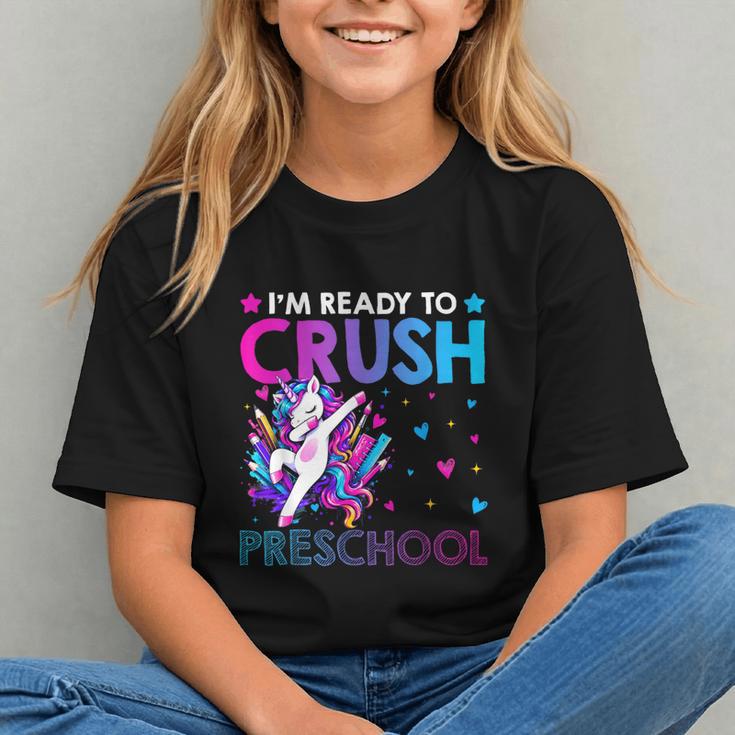Magical Unicorn Dabbing into Preschool Back to School Youth T-Shirt Magical Unicorn Dabbing into Preschool Back to School Youth T-Shirt