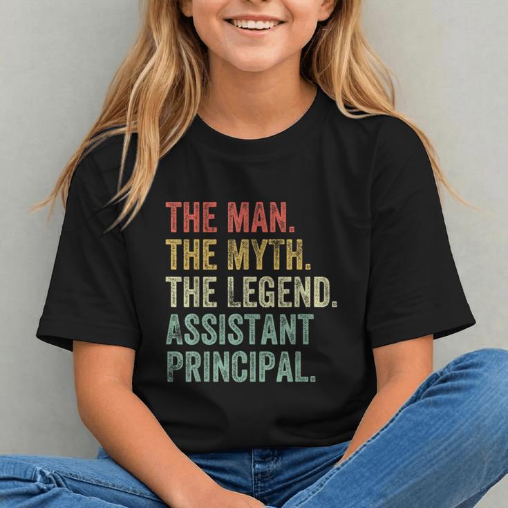 Man Myth The Legend Assistant Principal Dad Back To School Graphic Youth