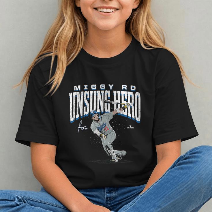 Miguel Rojas Unsung Hero Los Angeles Baseball MLBPA Graphic Youth