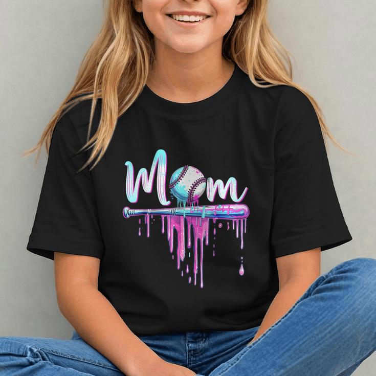 Mom Baseball Ice Cream Drip Birthday Boy Family Graphic Youth Mom Baseball Ice Cream Drip Birthday Boy Family Graphic Youth