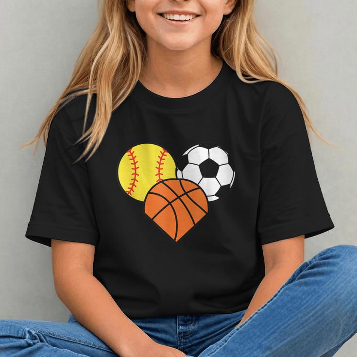 Mom Sports Heart Soccer Basketball Baseball Softball Graphic Youth Mom Sports Heart Soccer Basketball Baseball Softball Graphic Youth