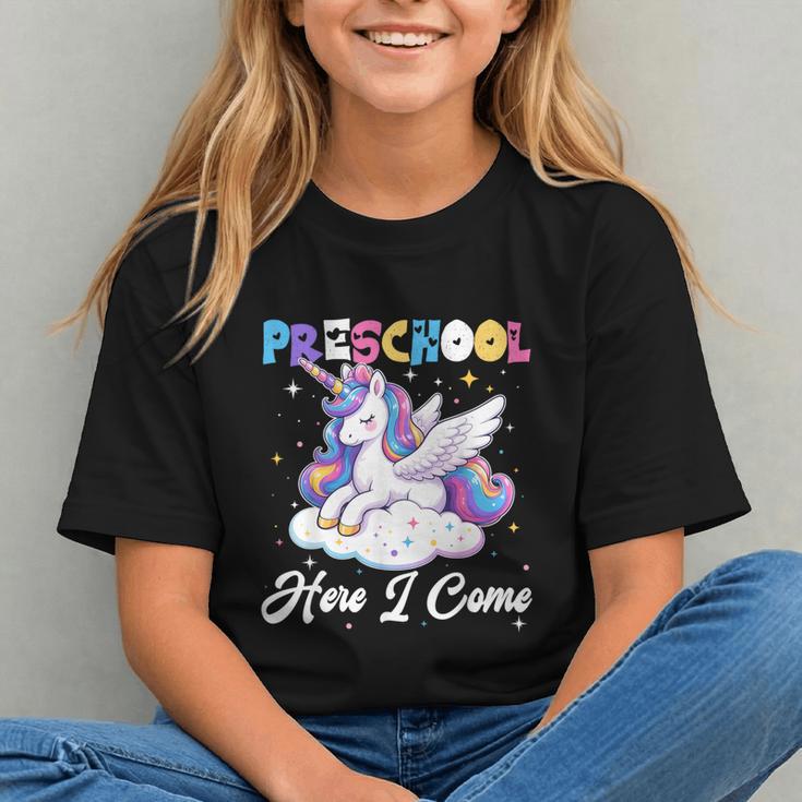 Preschool Here I Come Unicorn Back To School Girl Student Graphic Youth Preschool Here I Come Unicorn Back To School Girl Student Graphic Youth
