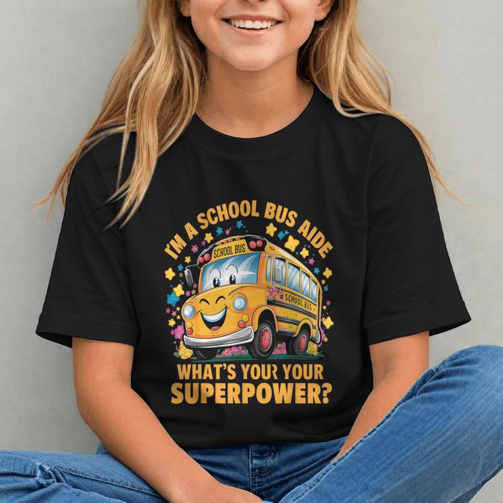Proud School Bus Aide Back to School Youth T-Shirt Proud School Bus Aide Back to School Youth T-Shirt