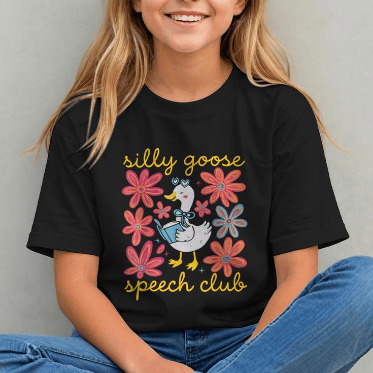 Retro Silly Goose Speech Therapy SLP Back To School Graphic Youth Retro Silly Goose Speech Therapy SLP Back To School Graphic Youth