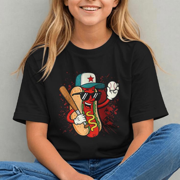 Retro Vintage Baseball Hot Dogs Graphic Youth Retro Vintage Baseball Hot Dogs Graphic Youth