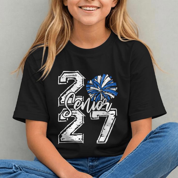Spirited Cheer Blue Class of 2027 Back to School Youth T-Shirt Spirited Cheer Blue Class of 2027 Back to School Youth T-Shirt