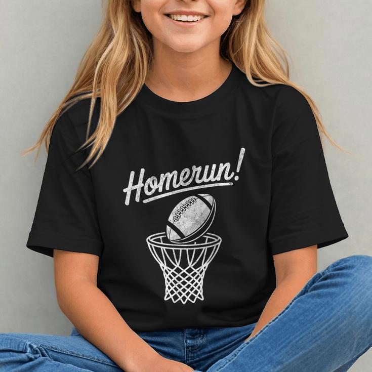 Sports Homerun Football Basketball Baseball Joke Tee Graphic Youth