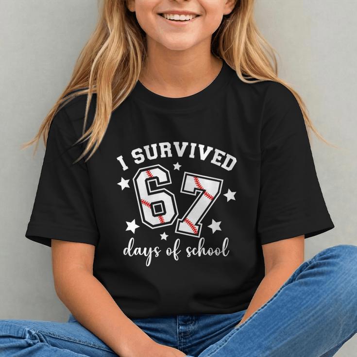 I Survived 67 Days Of School Baseball Six Seven Teacher Graphic Youth I Survived 67 Days Of School Baseball Six Seven Teacher Graphic Youth
