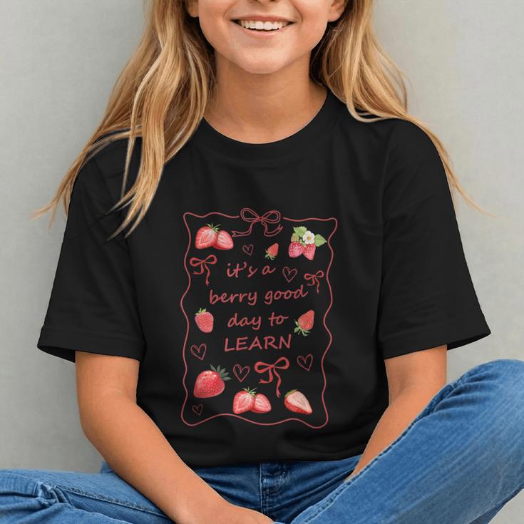 Sweet Strawberry Back to School Vibes Youth T-Shirt Sweet Strawberry Back to School Vibes Youth T-Shirt