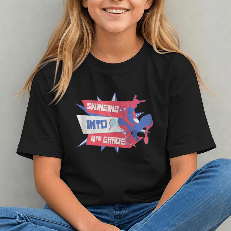 Swing into 4th Grade! Spider-Man Back to School Youth T-Shirt