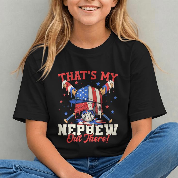 That's My Nephew Out There Baseball Cream Drip Crossed Bat Graphic Youth That's My Nephew Out There Baseball Cream Drip Crossed Bat Graphic Youth