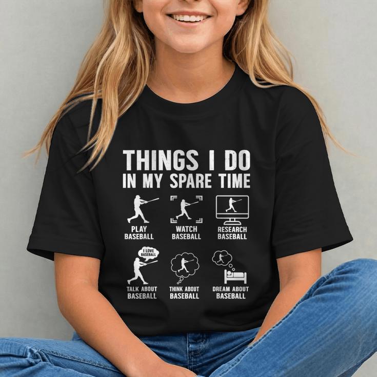 Things I Do In My Spare Time Baseball Lovers Kids Boys Graphic Youth Things I Do In My Spare Time Baseball Lovers Kids Boys Graphic Youth
