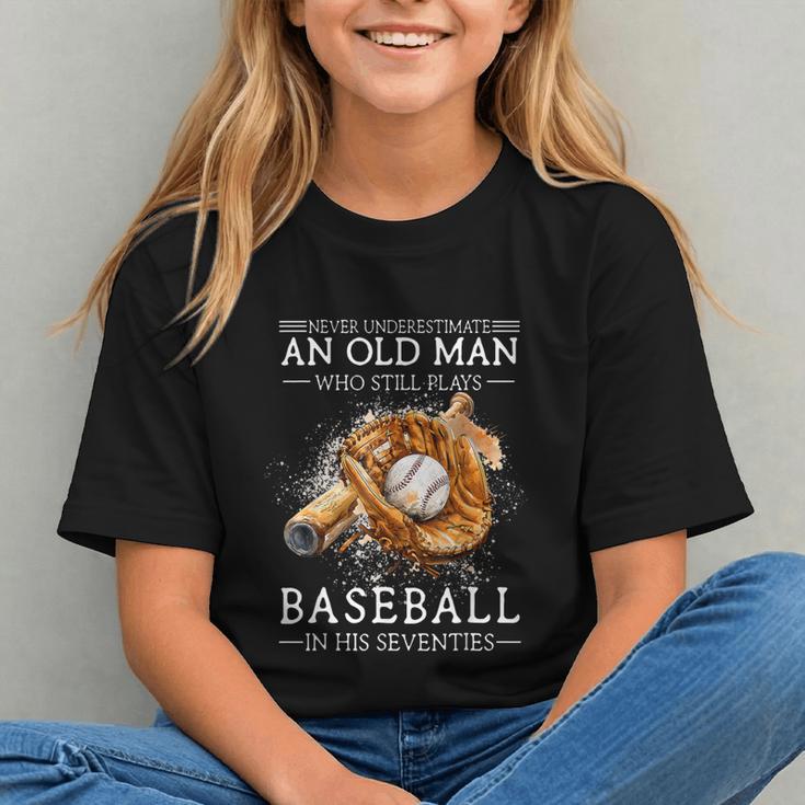 Never Underestimate An Old Man Who Still Plays Baseball Graphic Youth Never Underestimate An Old Man Who Still Plays Baseball Graphic Youth