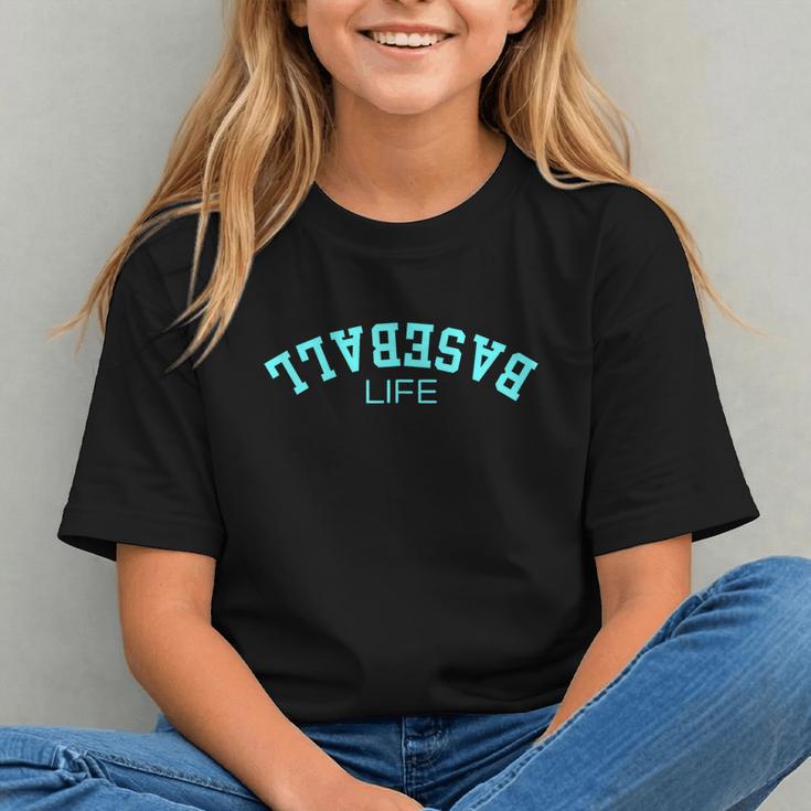 Upside Down Baseball Life Game Day Boys Girls Youth Graphic Youth