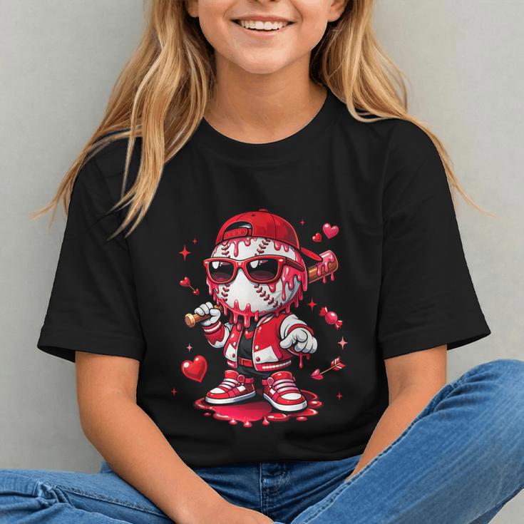 Valentines Day Baseball Drip Ice Cream For Boys Kids Teens Graphic Youth Valentines Day Baseball Drip Ice Cream For Boys Kids Teens Graphic Youth