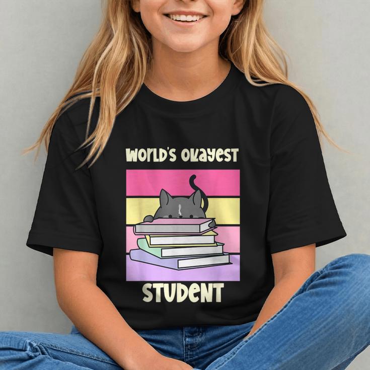 World's Okayest Student Back to School Youth T-Shirt World's Okayest Student Back to School Youth T-Shirt