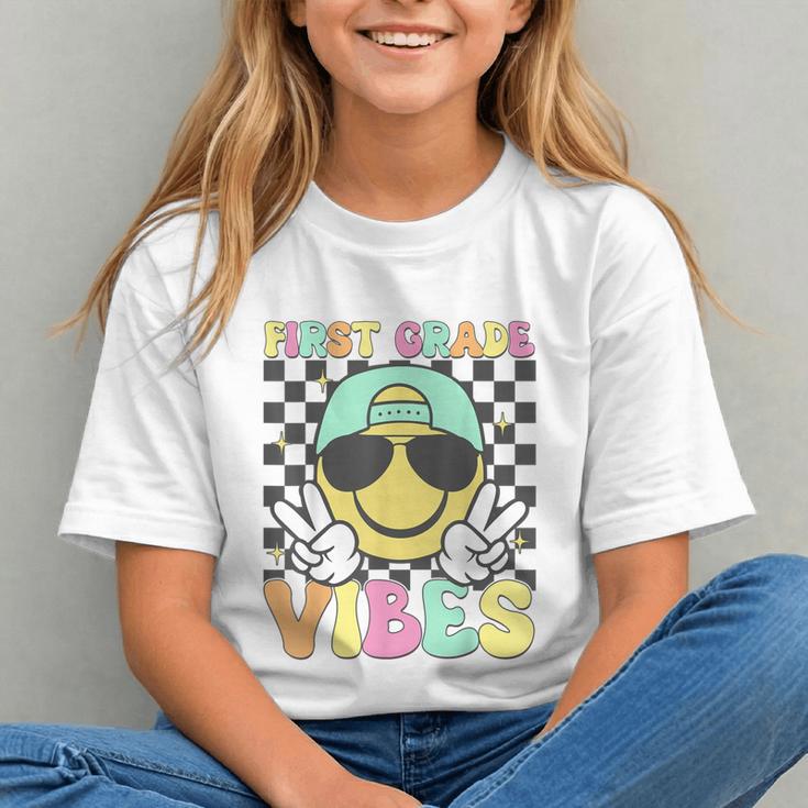1st Grade Smiley Vibes Back to School Youth T-shirt 1st Grade Smiley Vibes Back to School Youth T-shirt