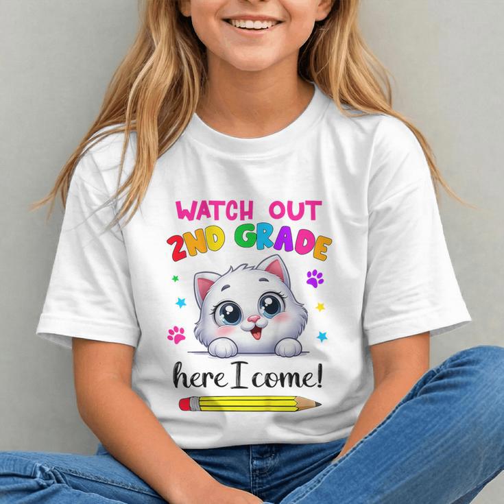 2nd Grade Purr-fect Arrival Back to School Youth T-Shirt