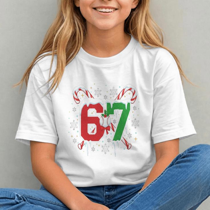 67 Baseball Christmas Candy Cane Snowflake Holiday Sports Graphic Youth 67 Baseball Christmas Candy Cane Snowflake Holiday Sports Graphic Youth