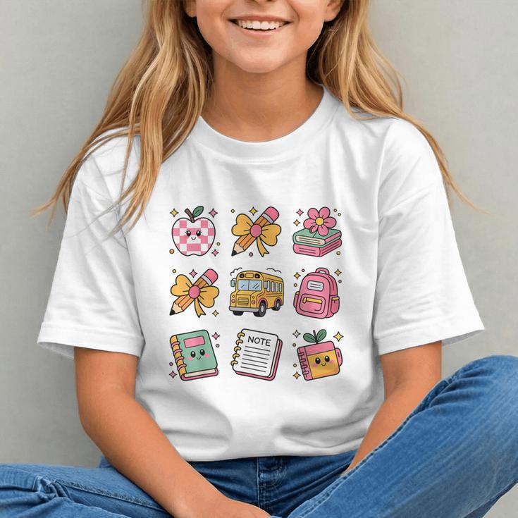 Adorable Coquette Bow First Day Back to School Youth T-Shirt Adorable Coquette Bow First Day Back to School Youth T-Shirt