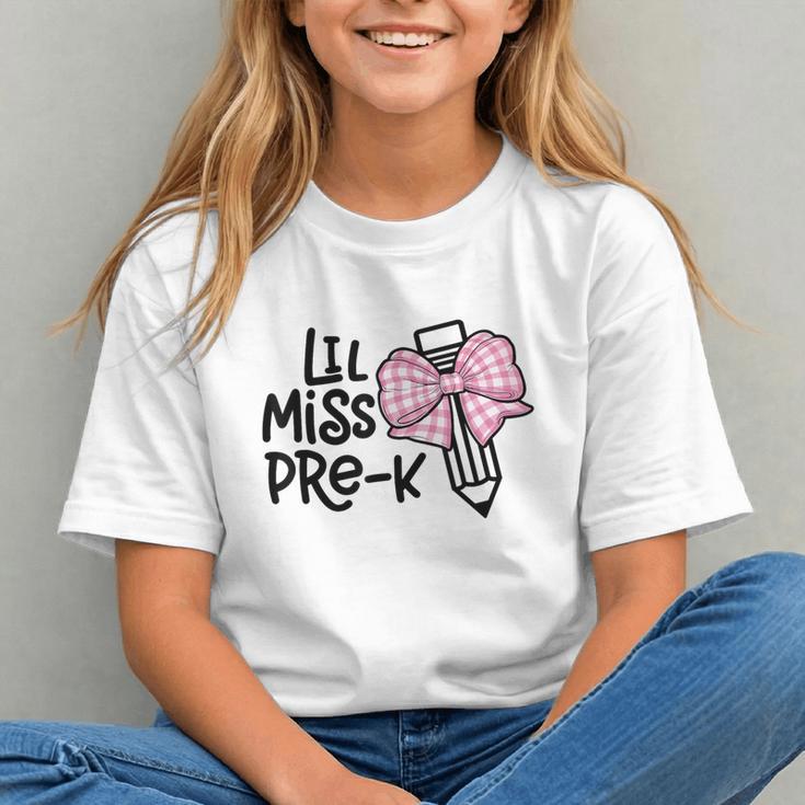 Adorable Coquette Gingham Bow Back to School Youth T-shirt Adorable Coquette Gingham Bow Back to School Youth T-shirt